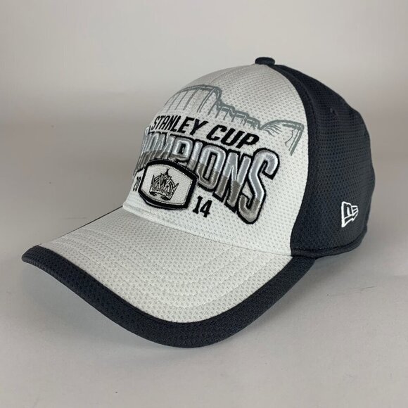 Los Angeles Kings 2014 NHL Stanly Cup Champions Stretch Fitted Hat Mens One Size - Picture 1 of 5